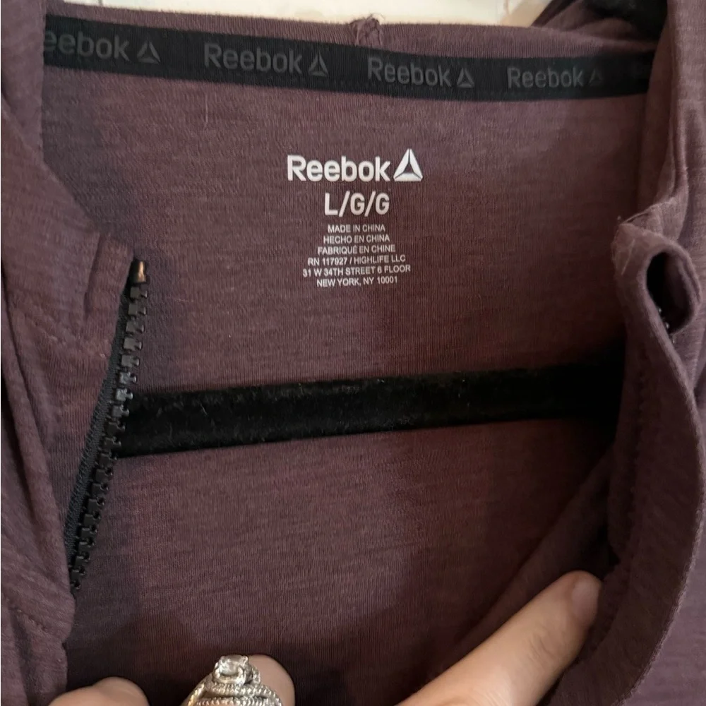 Reebok Women's Flex Cropped Peformance Jacket With Front Pockets, Size L